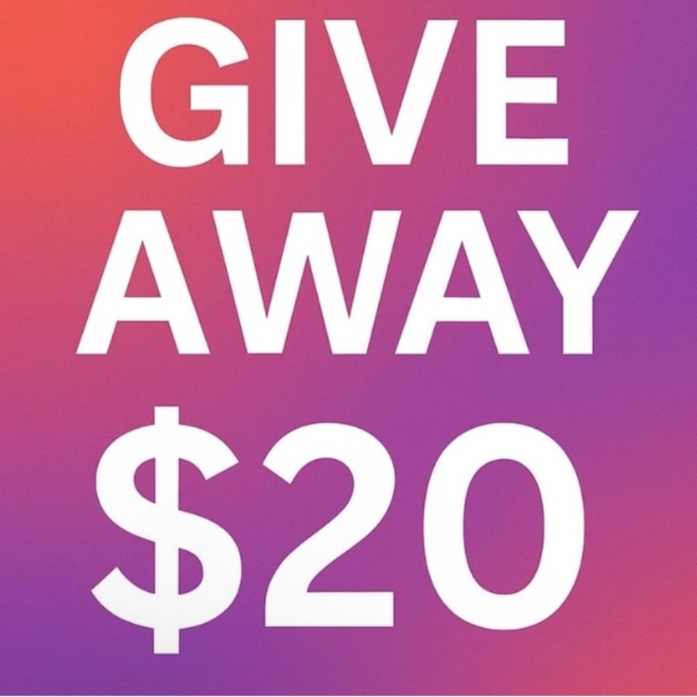 Only for live or Silent shows giveaway of $20 & under not for sale